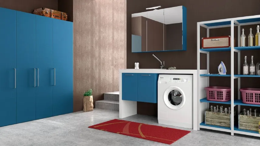 Mobile Bagno Lavatrice Incasso.Arredo Bagno Laundry 02 Di Archeda