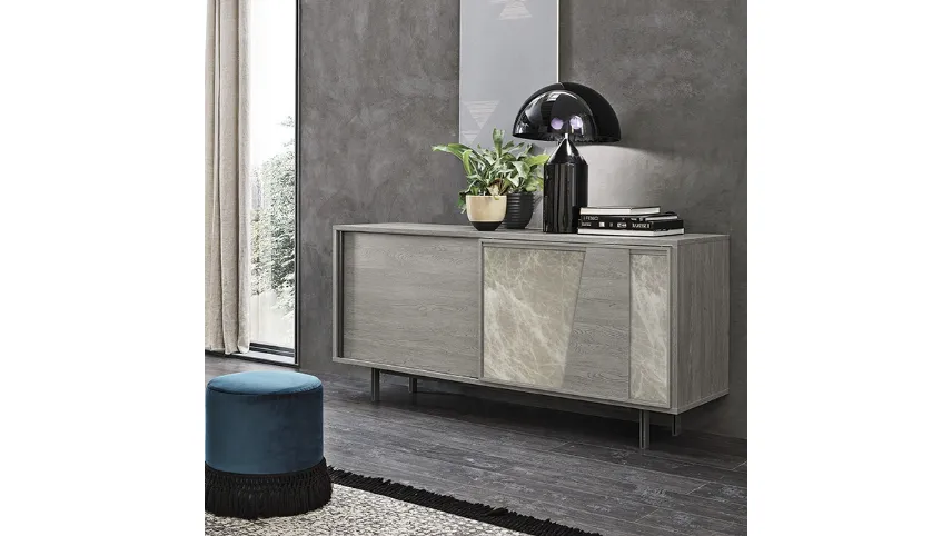 Madia Modus New in laminato con inserti in gres di Target Point